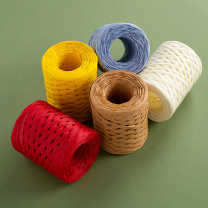 Loren Natural Raffia 90 gr Fuşya Kağıt İp - 35