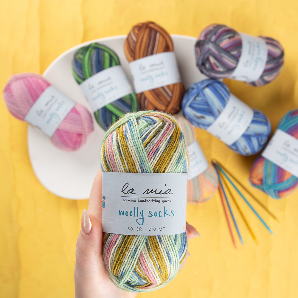 La Mia Woolly Socks Ebruli Çorap İpi - L11
